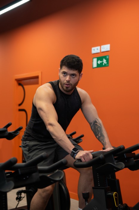 Victor Silva entrenando